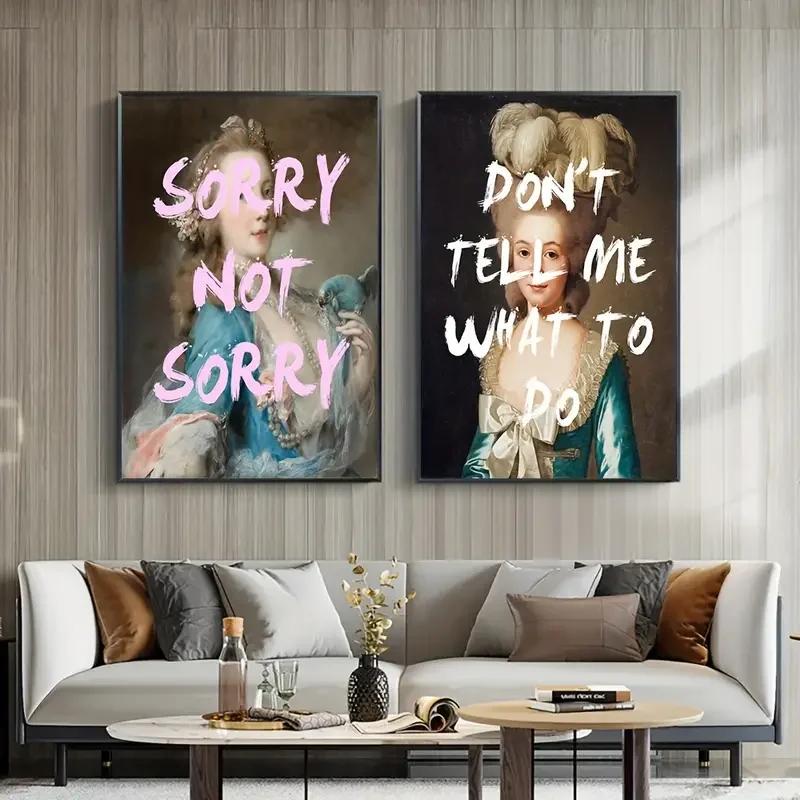 Vibrant Canvas Posters Modern Art Fun Retro Feminist Designs Ideal for Bedroom Living Room Corridor Decoration Unique Gift Idea