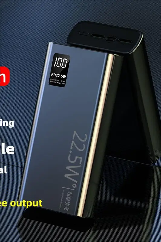 Высокое качество PD 25 Вт 30000 мАч портативный ABS Powerbank быстрой зарядки Power Bank с ЖК-дисплеем