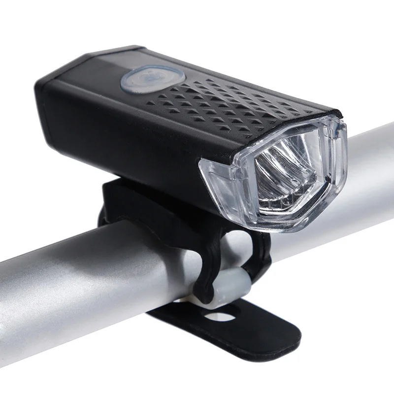 High Quality ABS Material Front and Back Mounting Placement USB Rechargeable Bicycle LED Headlamp and Rear Lights