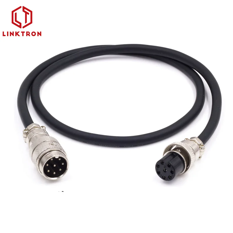 Авиационный Разъем GX16, соединительный кабель, микрофон, соединитель, 16 мм, 2 контакта, штекер XLR