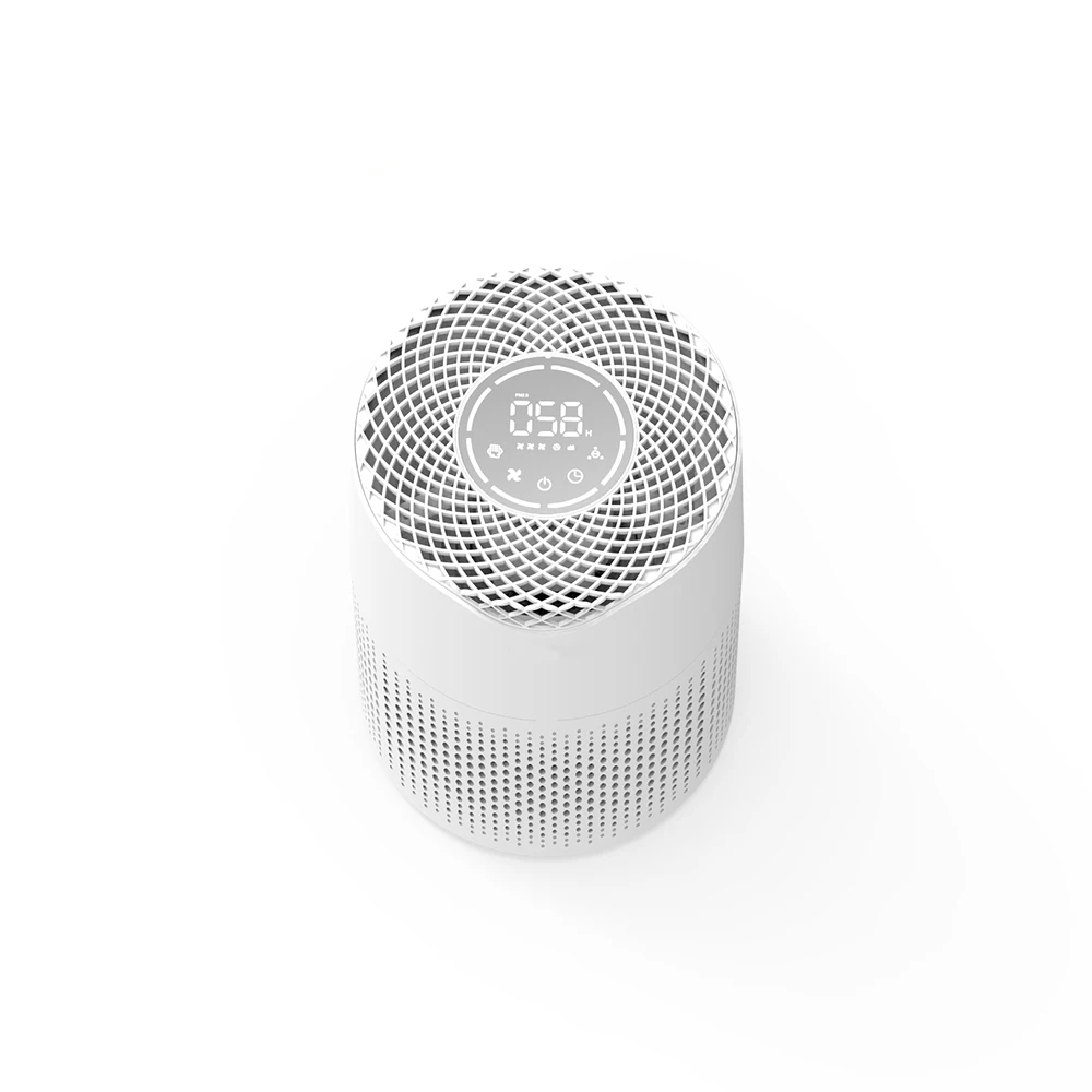 Factory best seller smart desktop activated carbon cloth wifi air purifier for home