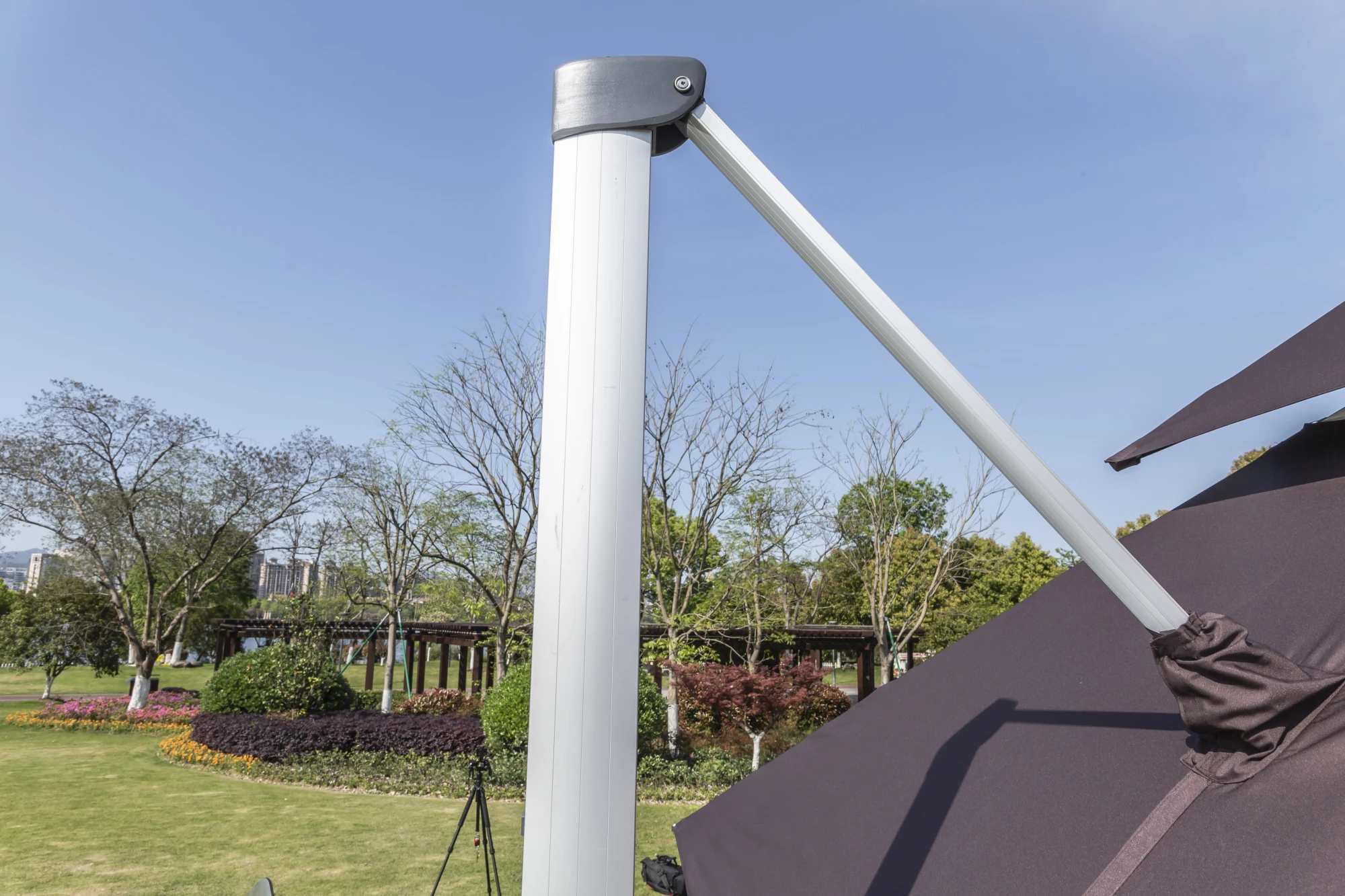 Custom patio umbrella garden beach umbrella outdoor solar power parasols large roman umbrella