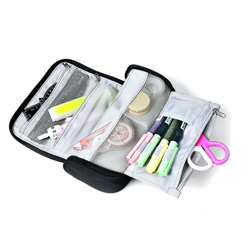 Вместительный холщовый пенал с ручкой