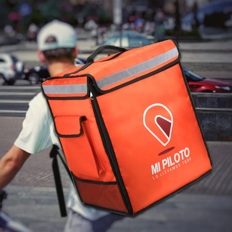 large capacity commercial food carry cooler bags pizza insulated thermal backpack motorcycle delivery bag