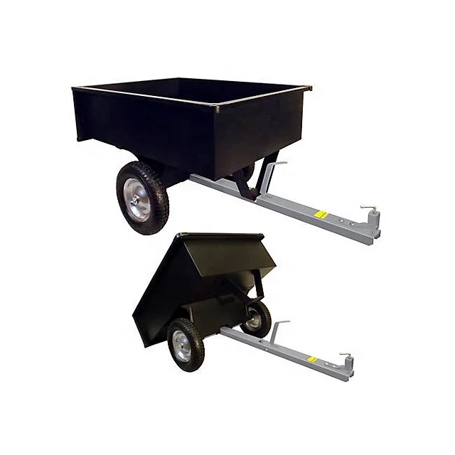 
Heavy duty sheet metal multi-function garden tilting trailer 