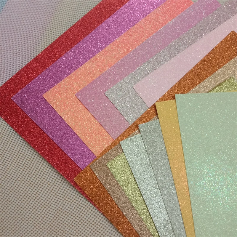 300gsm 12*12 Inch Amazon Cardstock Printing Film Laminated Glitter Paper