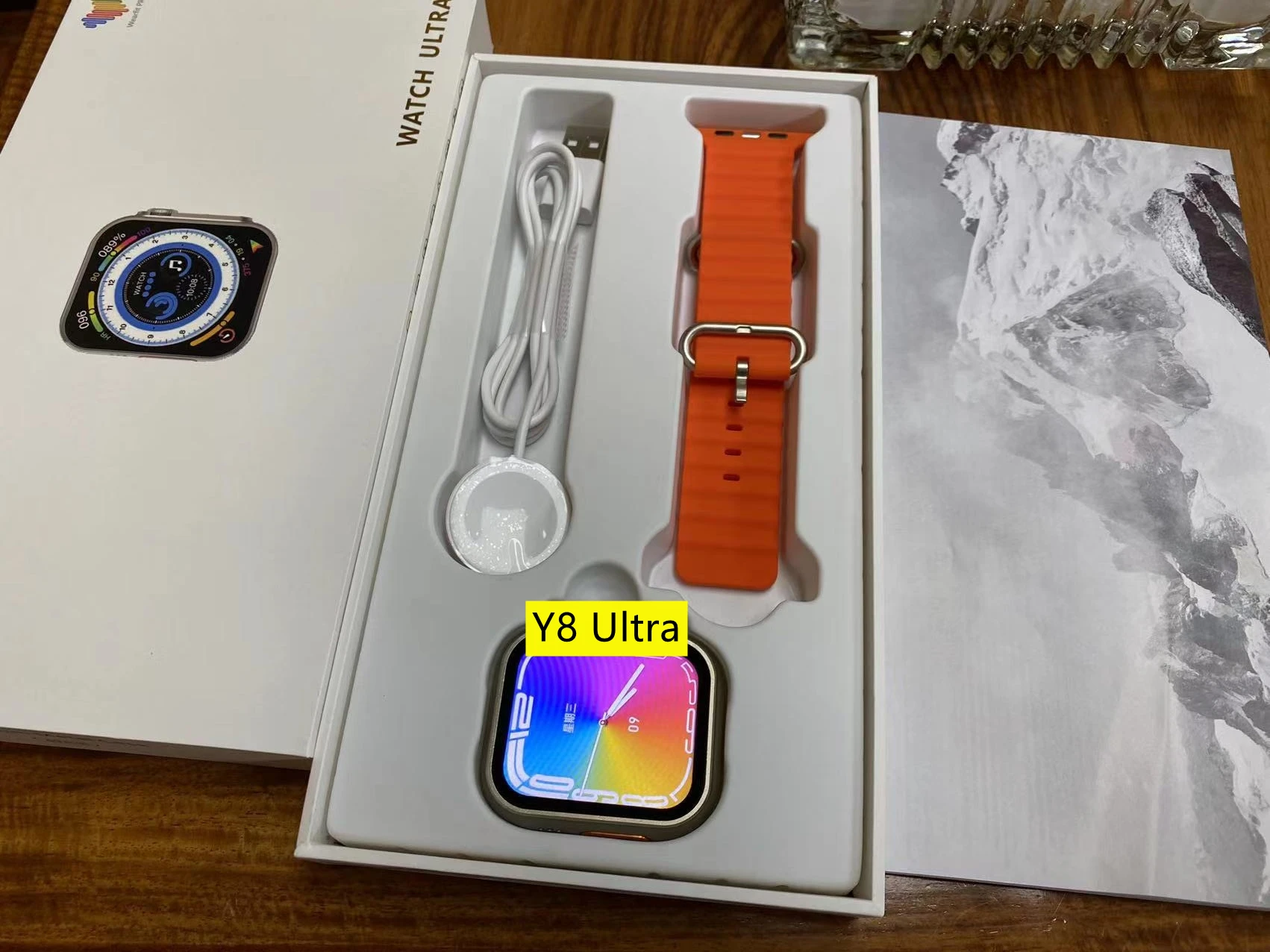 OEM Factory Y8 Ultra Smart Watch 2.1inch BT Call 49mm True Screw Buckle Series 8 Watch for Android ios NFC Smartwatch