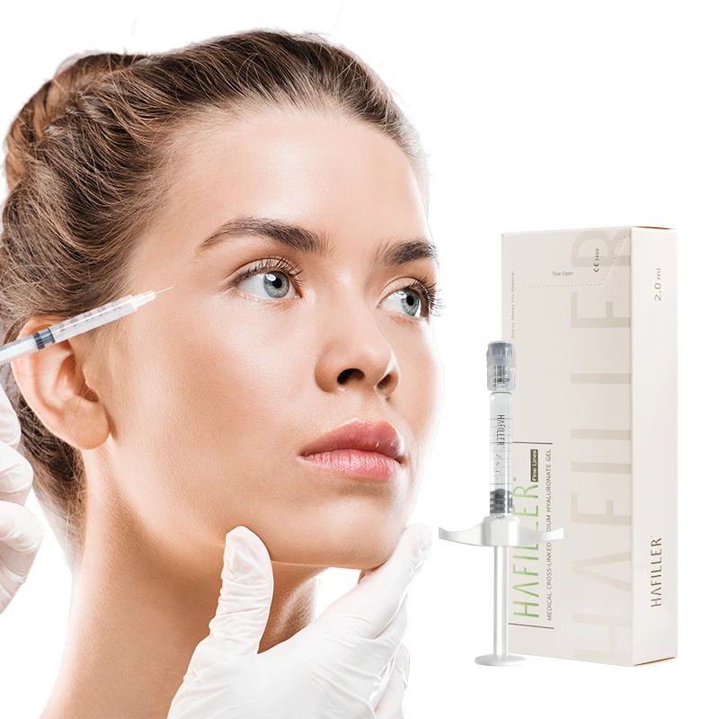 Professional long lasting dermal filler 2ml HA injectable dermal filler gel lip injection