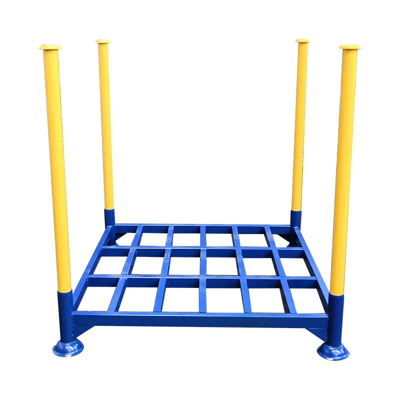 Stackable galvanized Steel Stillage Storage Racks steel pipe metal post pallet