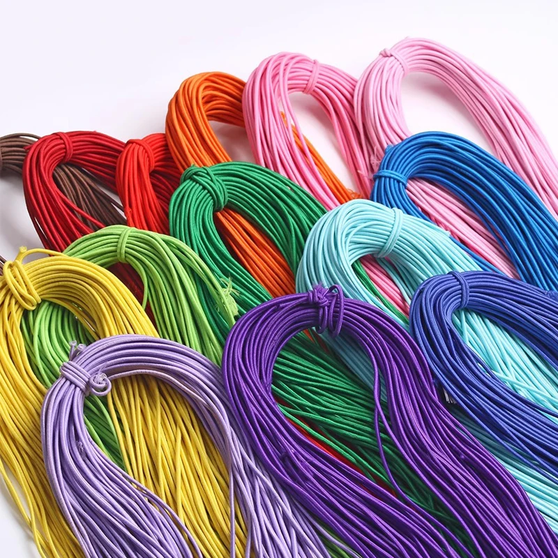 Wholesale 20m 1mm Polyester Elastic Thread in Various Colors for Jewelry Making & Cord Chain Wire Findings