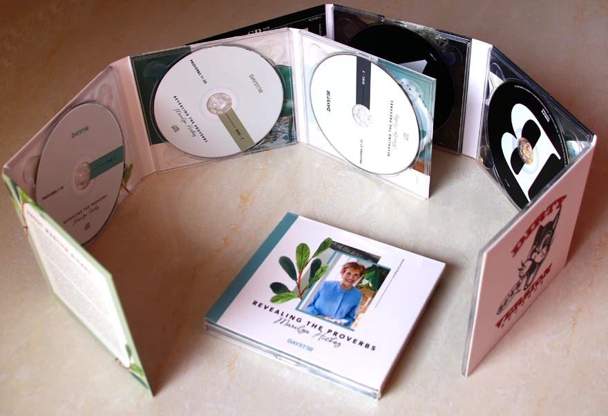 Custom Vinyl CD DVDs Replication with customize Printing package