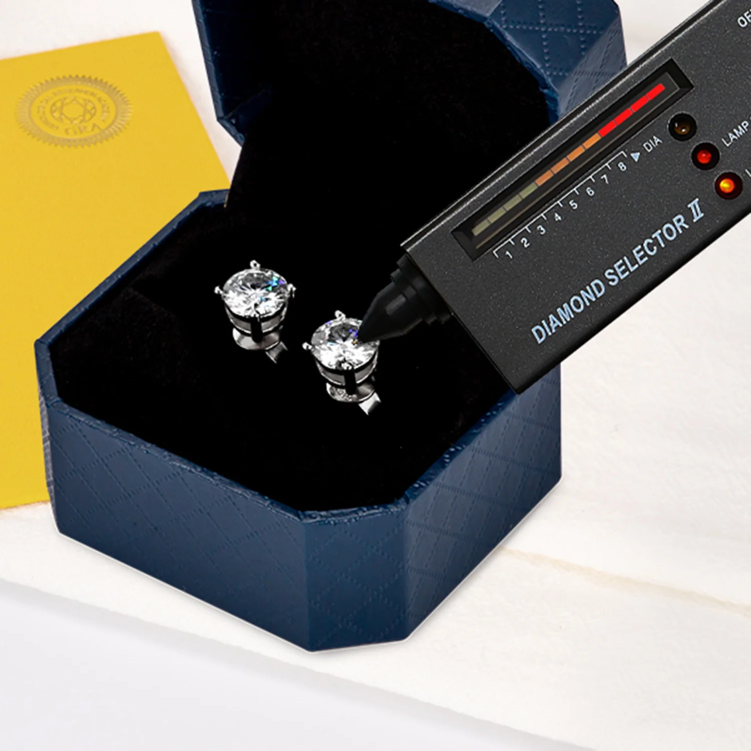 Factory Price VVS Diamond Earring 925 Sterling Silver Men Women Jewelry Round Cut GRA Certificate Moissanite Stud Earrings