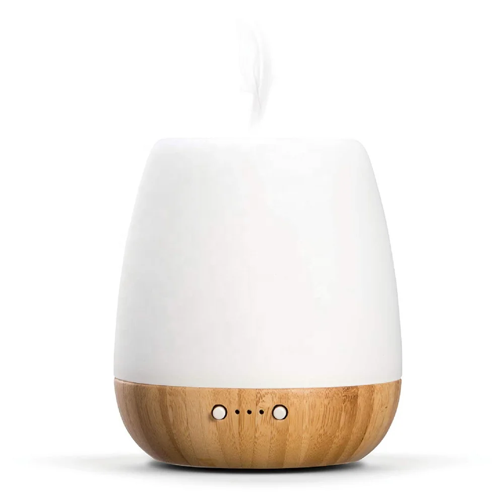 SOICARE 180ml Bamboo Glass Aromatherapy Ultrasonic Essential Oil Diffuser