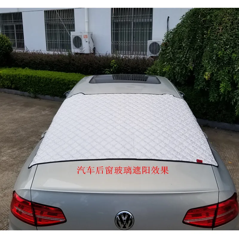 Snow sunshade with magnetic edges retractable car windshield sunshade