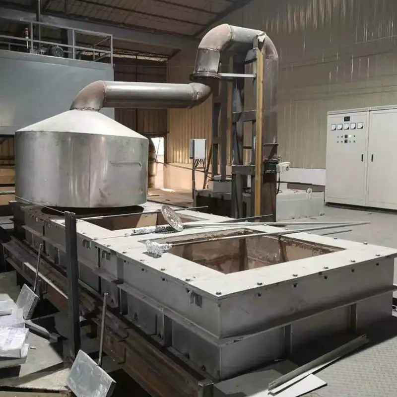 Factory customized Lower Power 500KG 700KG 800KG 1T zinc melting furnace zinc scrap gas melting furnace