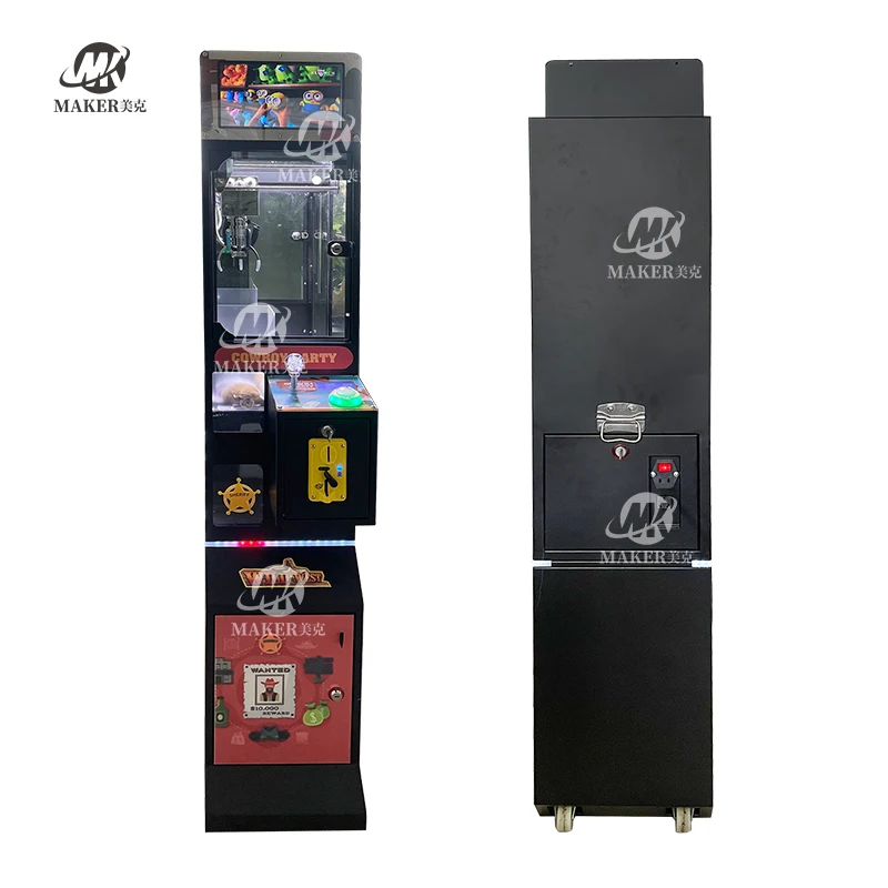 Mini Metal Claw Arcade Prize Vending Game with Joystick Control 220v Small Plush Plastic Doll Machine with Display Mini Maker