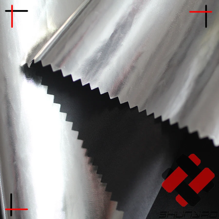 
blackout reflective sun shade silver mirror fabric for tent 