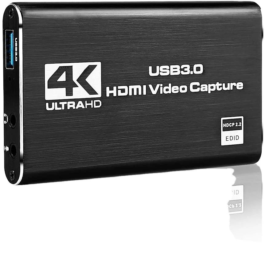 New 4K Audio Video Capture Card Full HD 1080P USB 3.0 HDMI Video Capture Device for Game Recording Live Streaming Broadcasting