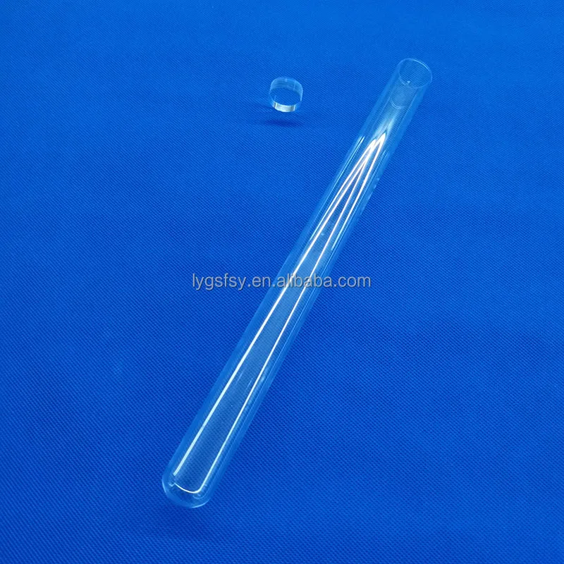 Polished quartz glass tube Heat Resistant Quartz Clear Glass Tubes with plug stopper polished quartz glass tube