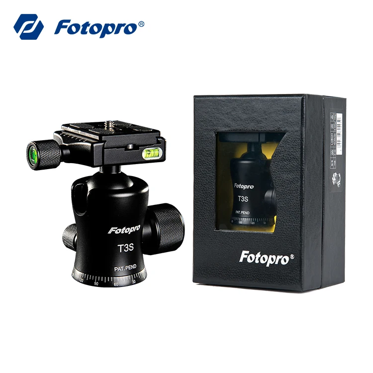 Fotopro Gimbals head adapter with aluminum 360 Angle Panoramic Rotation Tripod Ball Head for DV DSLR Digital Camera