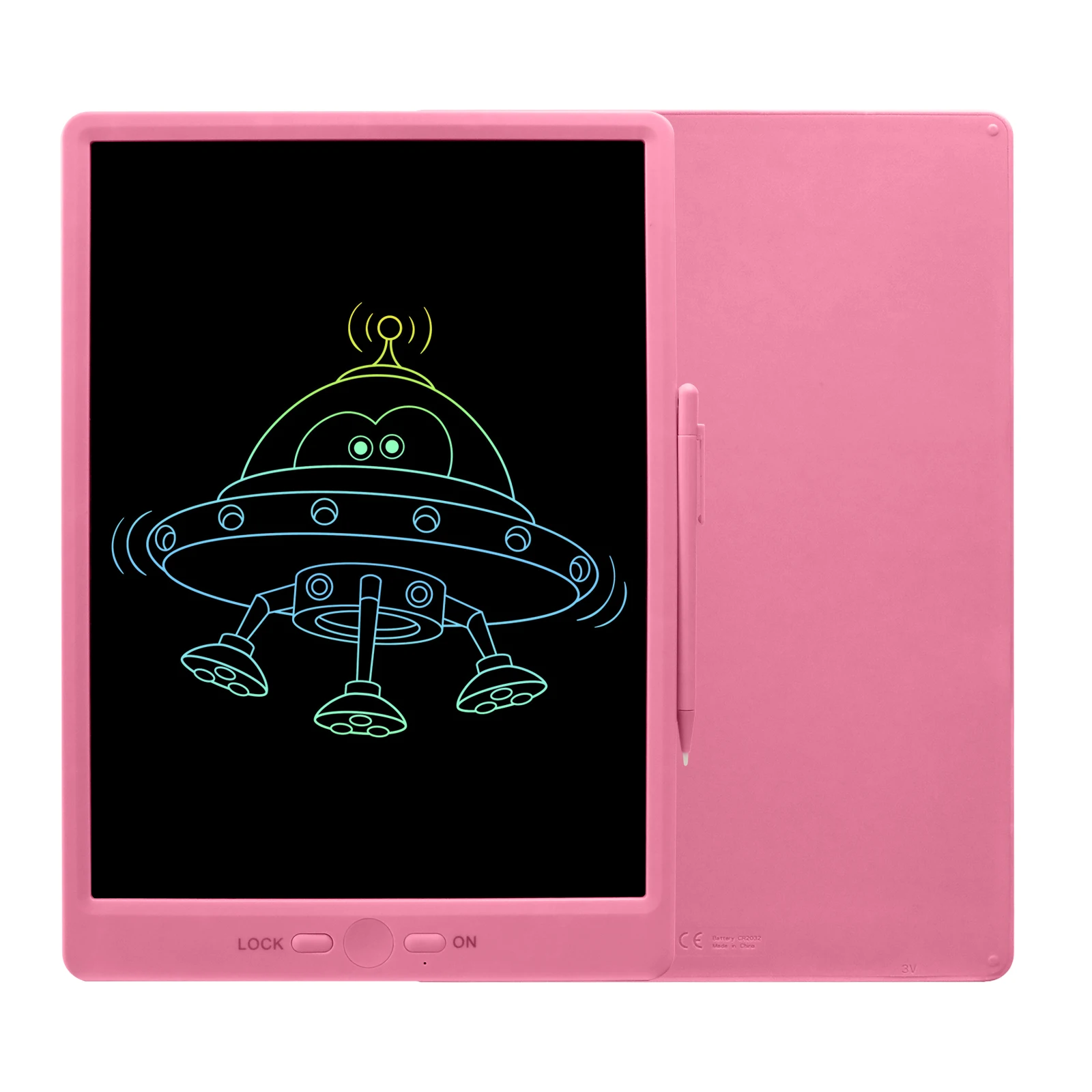 Kids 15 inch LCD writing tablet for kiss Magnetic Drawing Board with Lock Key Electronic Notepad Office Gifts