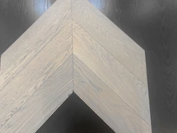 classical 60 degree selected grade greyish oak chevron parquet flooring