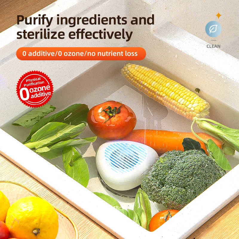 2025 New Ultrasonic Washing Cleaner  Fruit and Vegetable Washing Machine USB Wireless Fruit Vegetable Cleaner Household Cleaning