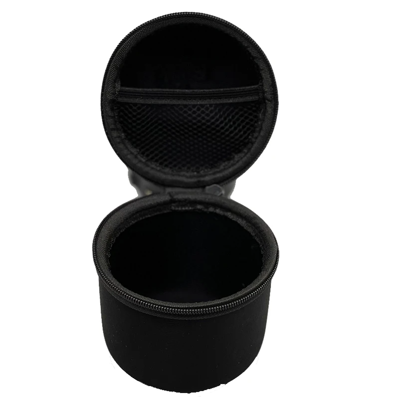 Rounded black hard shell shockproof waterproof camera lens cases for nikon