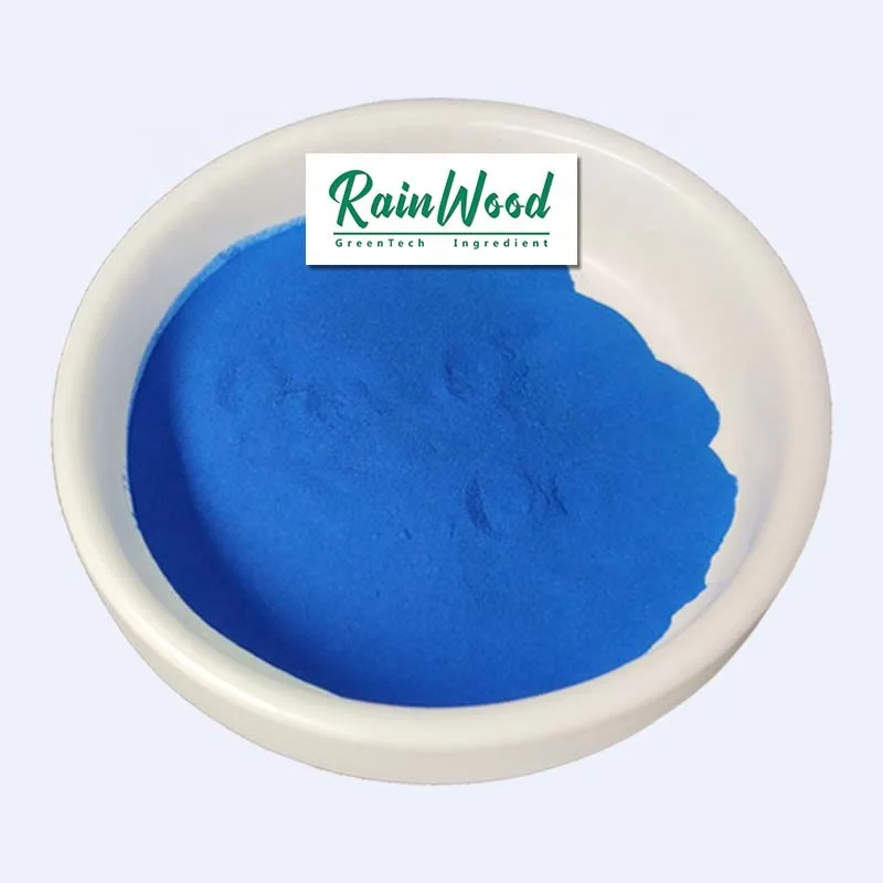 Rainwood  high quality factory supply phycocyanin spirulina extract phycocyanin powder for food additives (1600294201013)