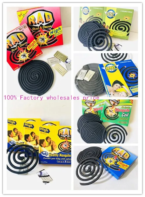 OEM China factory high quality cheap price no smoke black anti mosquito incense mosquito  killer coil