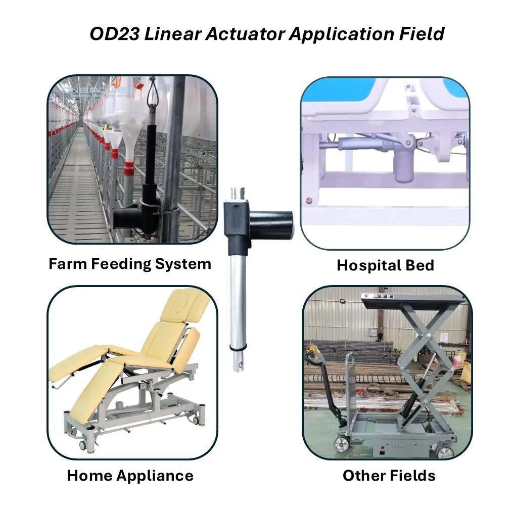 Electric 24v Micro Spring Return 12 volt Linear Actuator 6000n For Medical Equipment