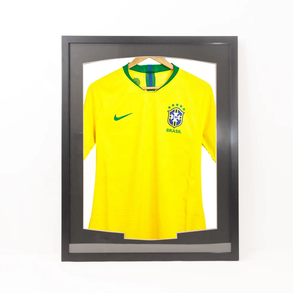 Customized Design Football Basketball Clothes Collection Wall-Mounted High Quality Jersey Display Frame