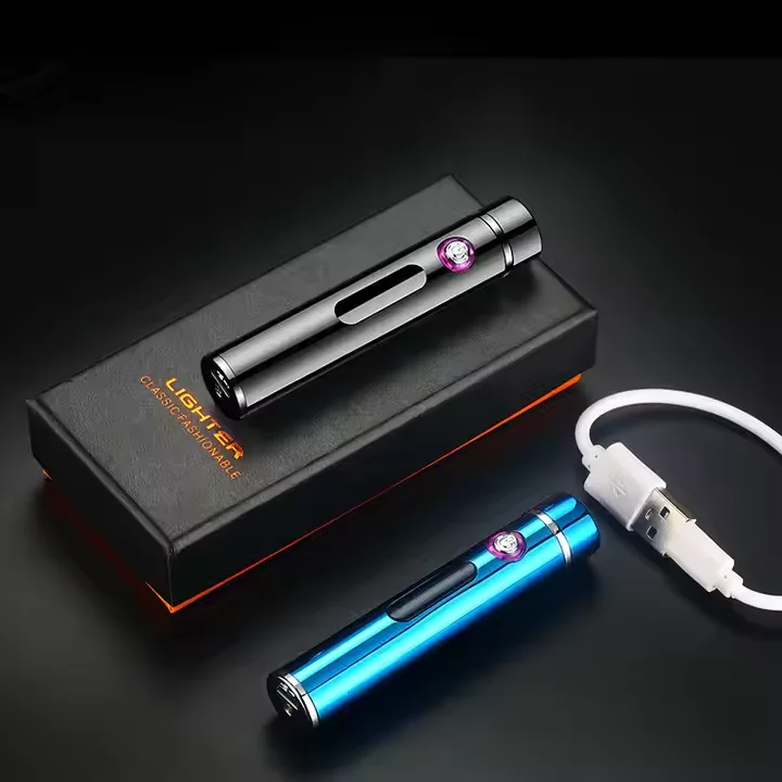 Lighter charging windproof creative personality ignition dual arc induction lighter USB electronic cigarette lighter