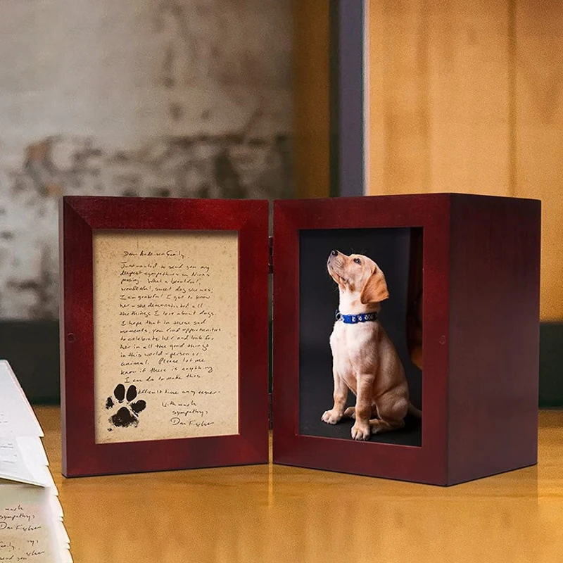 Funeral Supplies Coffin Storage Box  Pet Memorial Animal Wooden  for Ashes Pet Caskets & Urns Customized Color