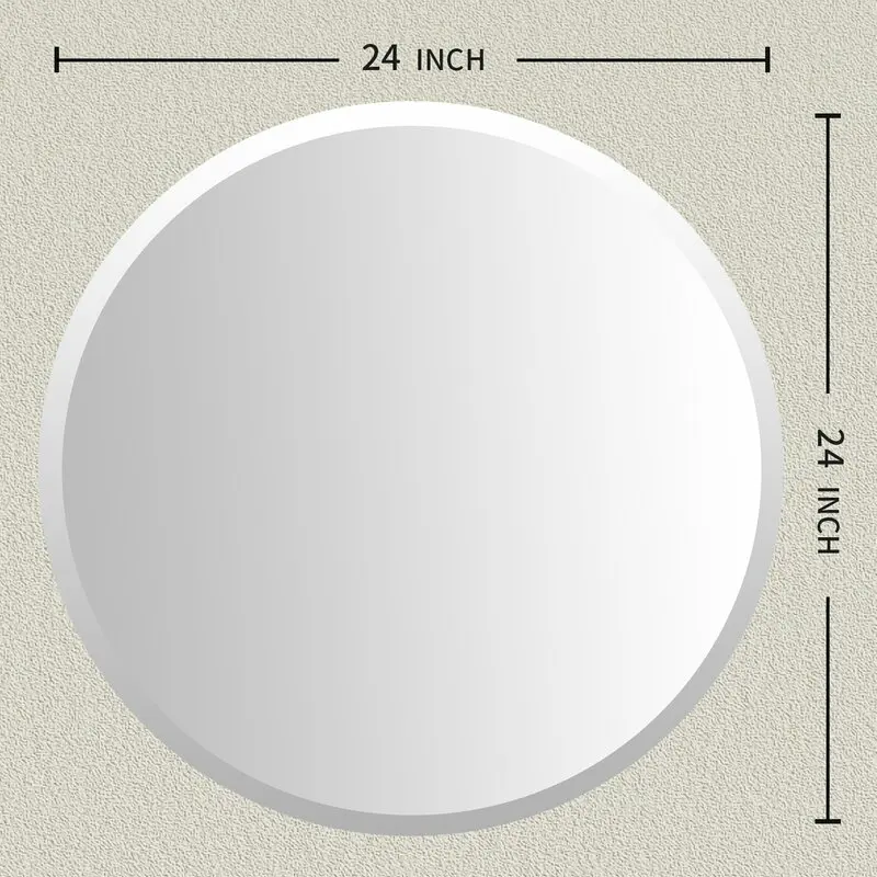 Classic 3mm-5mm Beveled Frameless Aluminium Decorative Mirror Furniture 6mm Thick Wall Mirrors Bathroom Home Decor Accessories