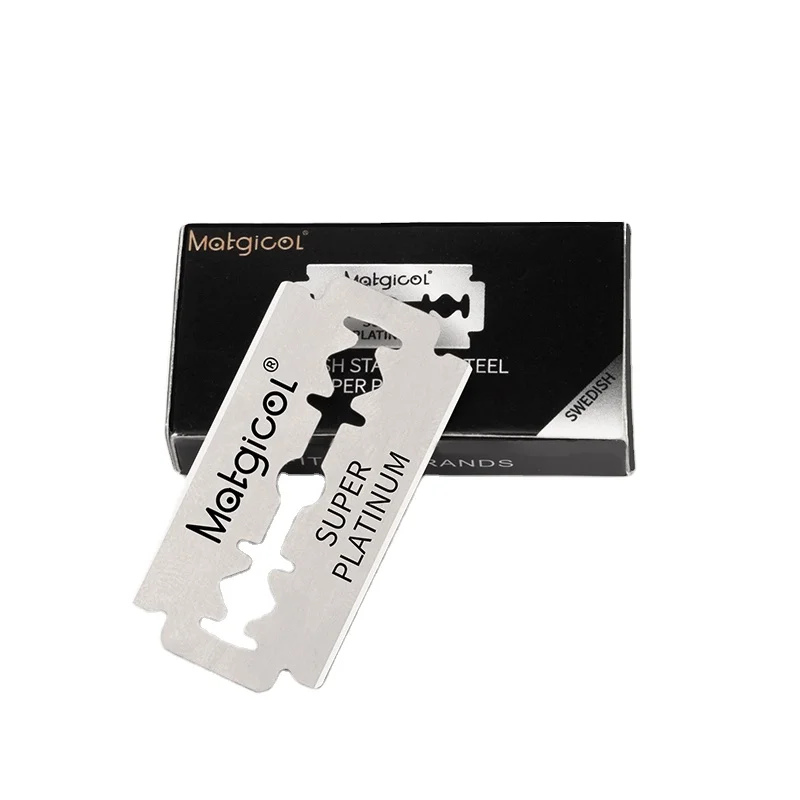 Best Quality Safety Barber Shaop Straight Razor Blades For Men Shaving Platinum Coated Fit All Brands