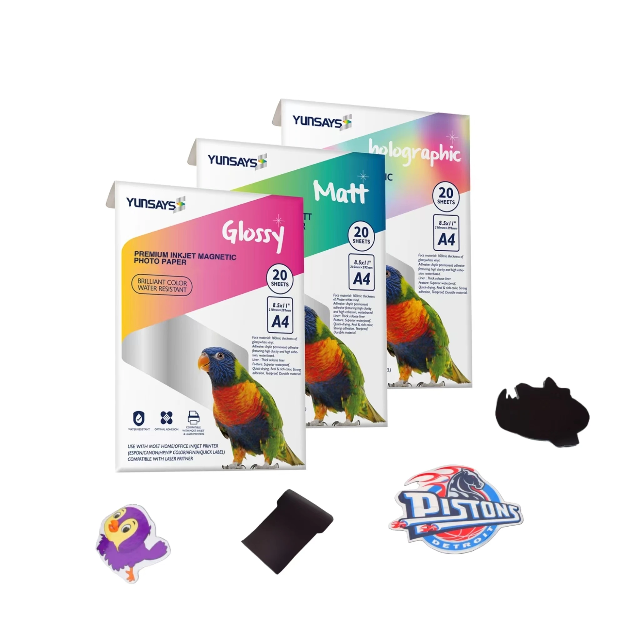 A3 A4 Magnetic Paper 0.3mm Magnet Photo Paper for Inkjet Digital Printing