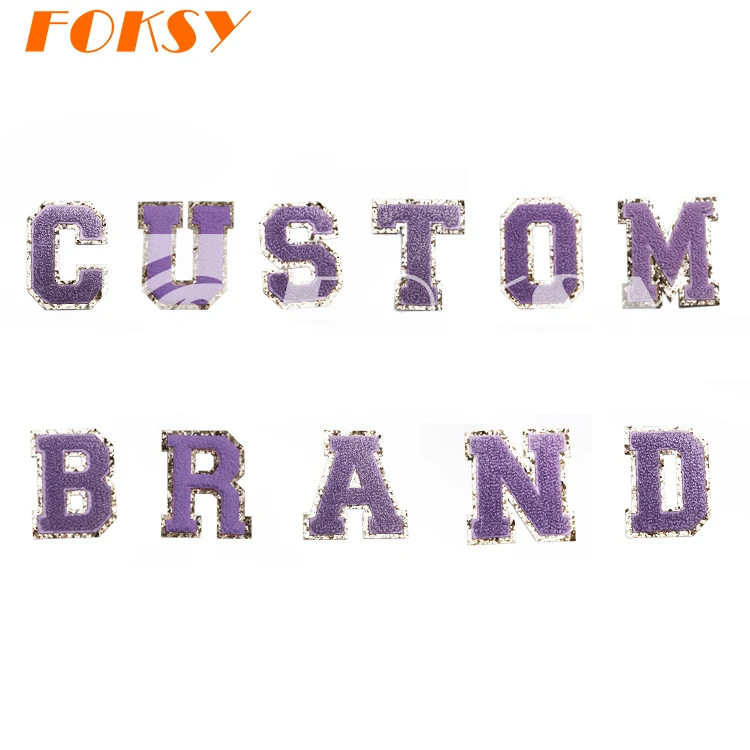 High Quality Cute Heat Press Custom Your Own Letter Embroidery Clothing 3D Patch