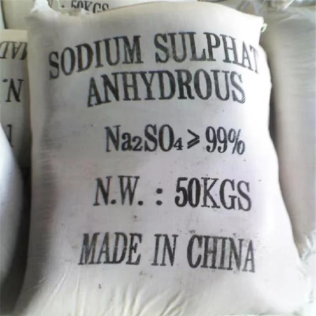 The manufacturer supplies anhydrous sodium sulfate with 99% sodium sulfate in stock