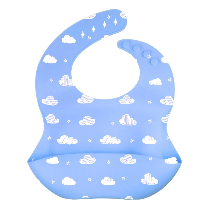 Hot Sale Silicone Baby Feeding Bibs For Baby Children Girls