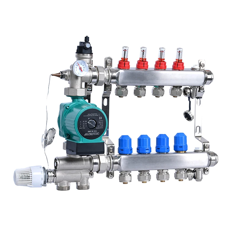 under floor system systems brass manifold underfloor pex radiant and cooling manifolds hvac water distribution heating