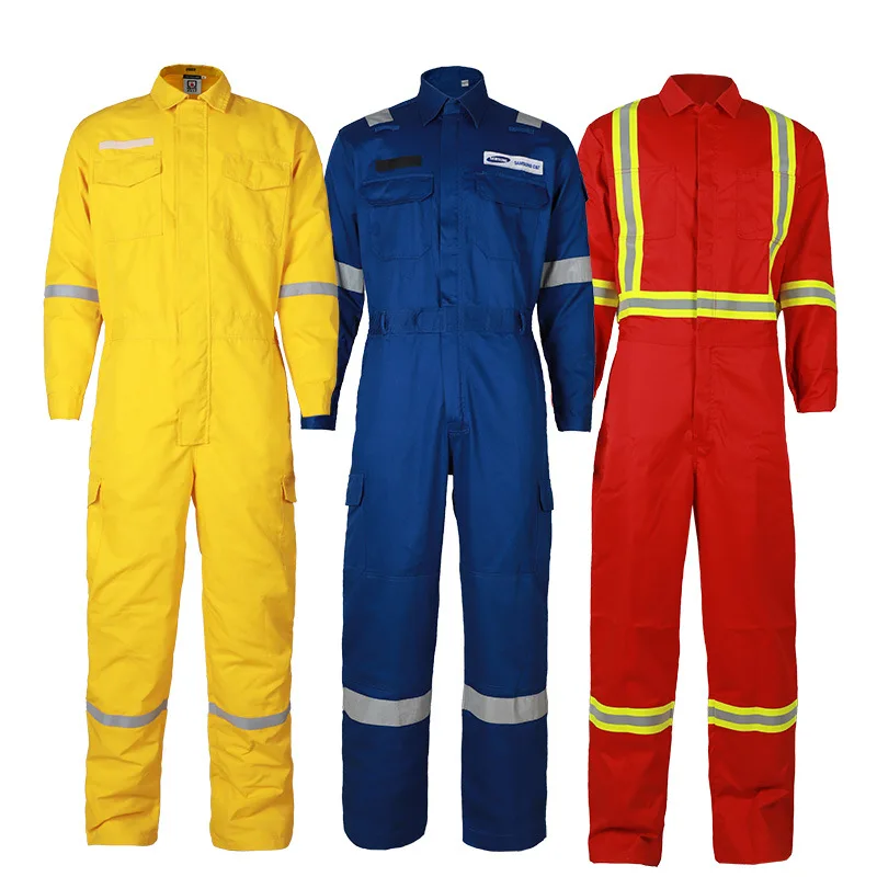 Safety Clothing Cold Protection Uniforms Workwear Cotton Vented Coverall Suits Oil Resistant Coverall