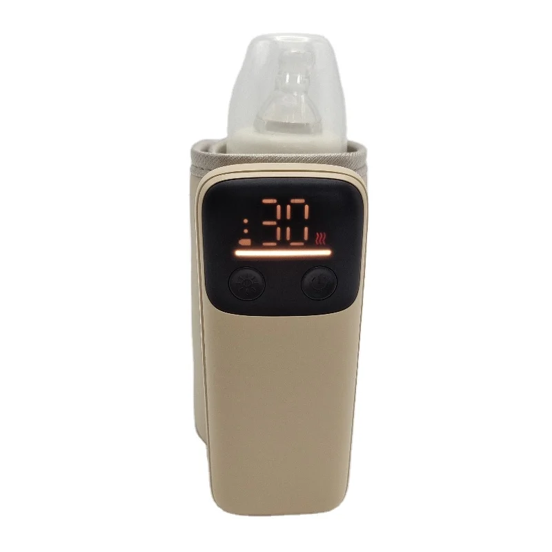2024 OEM Rechargeable USB Outdoor Baby Feeding Milk Bottle Warmer Intelligent Temperature Regulation Milk Bottle Heater