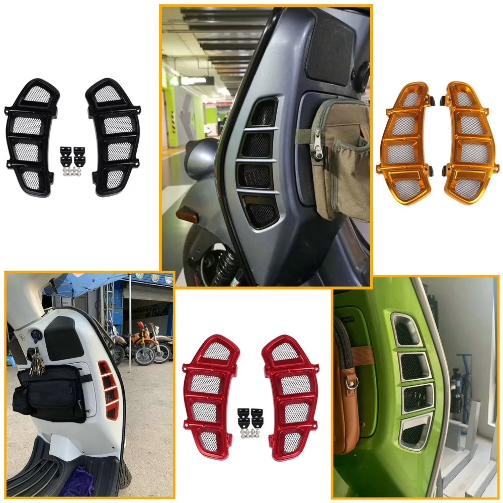 Motorcycle Radiator Guard Protector Radiator Cover For Vespa GTS 250 300 Steel Stainless