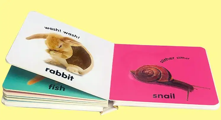 Детская картонная книга с принтом на заказ Книга в твердом переплете