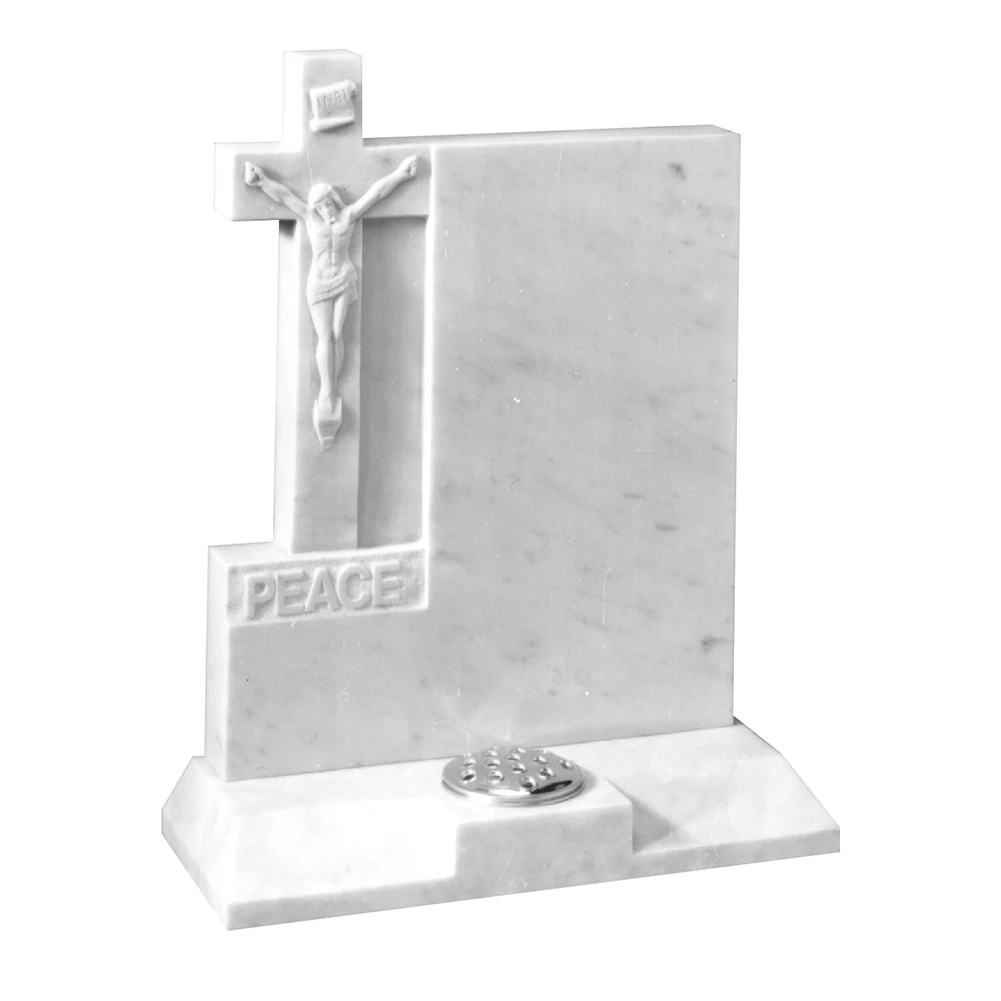Samistone Bianco каррарский мраморный вертикальный камень, перекрестная резьба, надгробие, Новая Зеландия, надгробие, перекрестная надгробия
