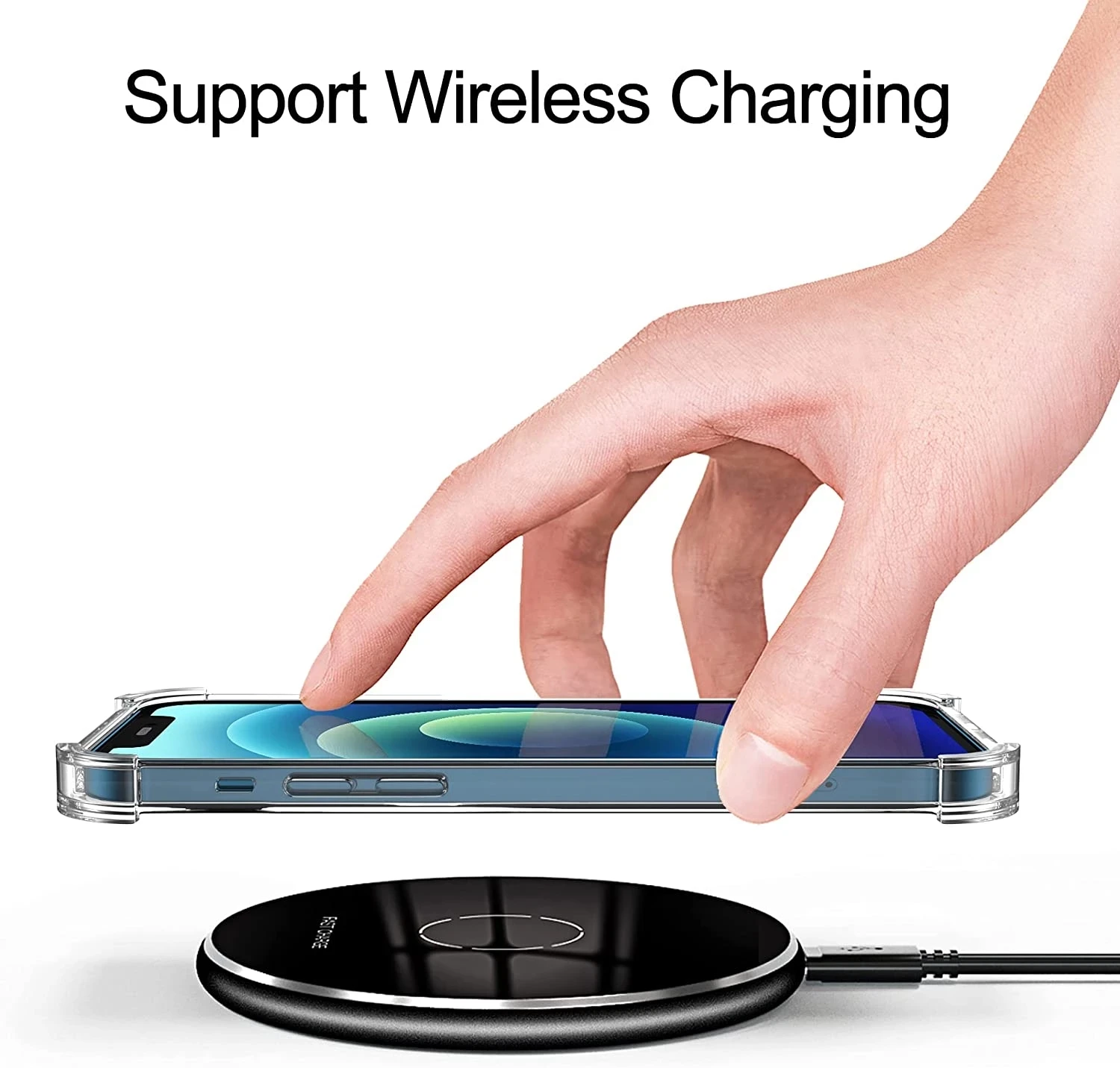 1.5MM Thick Shockproof Silicone Phone Case For iPhone 14 13 12 11 Pro Xs Max X Xr Lens Protection Case 7 8 Plus Case Back Cover