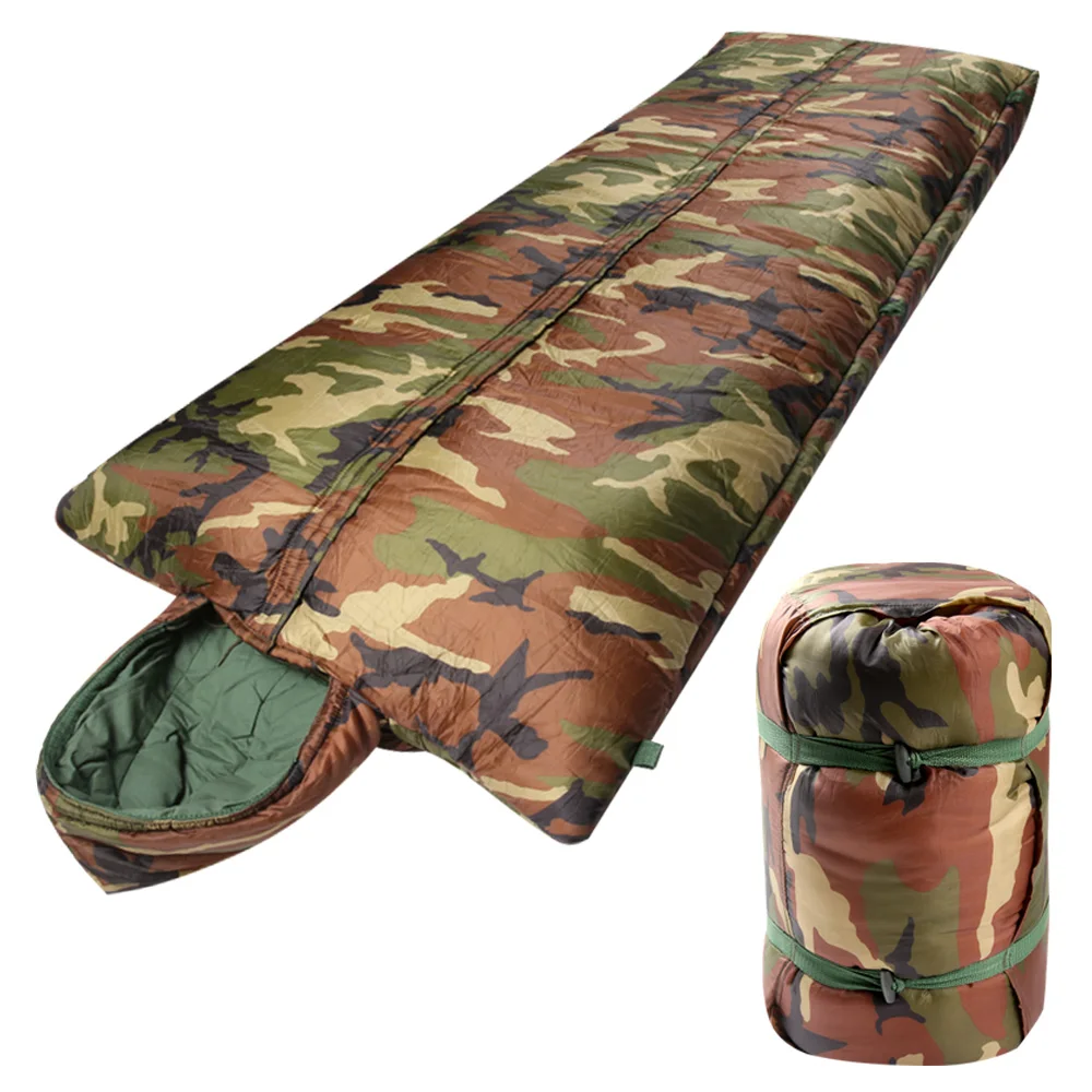 Custom Winter Waterproof 3-Season Camping Sleeping Bag Adult Comfort Lightweight Portable Outdoor Tactic Sleep Bags