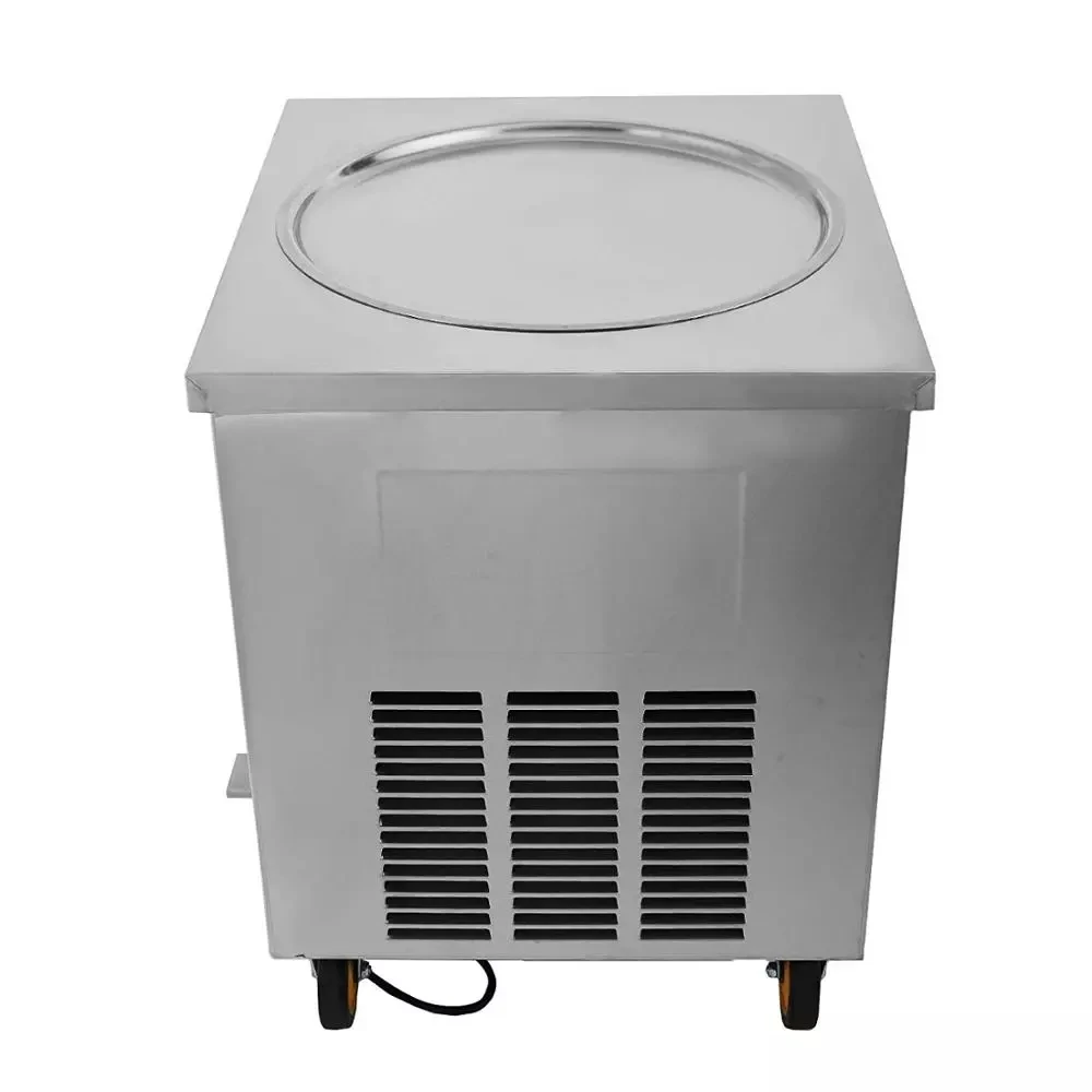 Completely-Sealed Frozen Flat Pan Ice Cream Roll Machine Fried Ice Cream Roll Machine for Sale