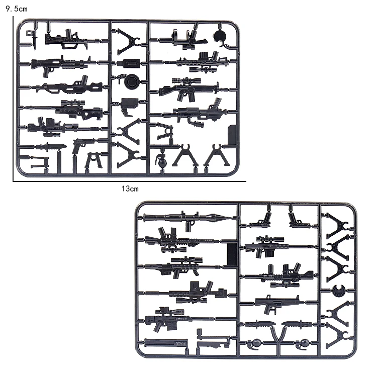Gun weapon Toys WW2 Military Mini Figure Soldier Camouflage Rifle Army Accessories MOC Building Blocks